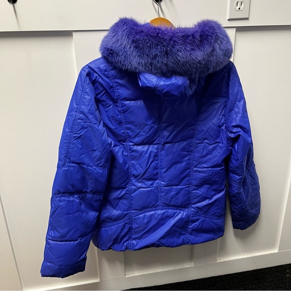 ⬇️$280 Flash Geo purple duck down winter jacket size M - Picture 2 of 4